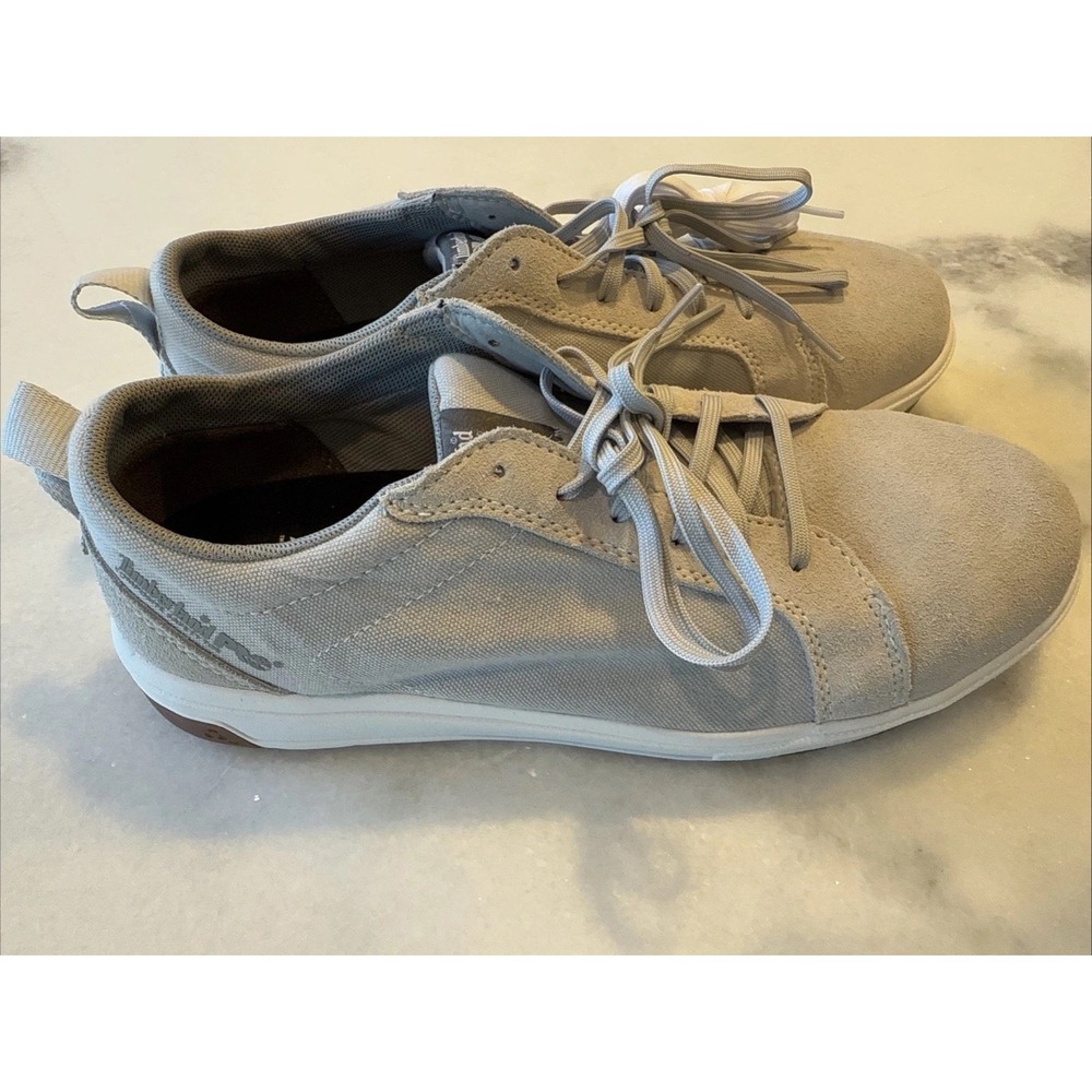 Timberland PRO Drivetrain Mens 10 Grey Suede Canvas Anti-Fatigue Shoes A5PGX